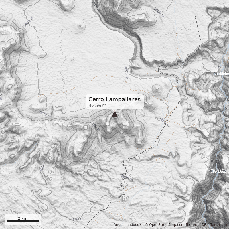 Mapa Cerro Lampallares