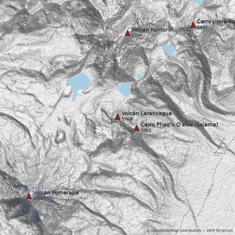 Mapa Volcán Larancagua