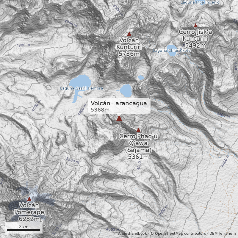 Mapa Volcán Larancagua