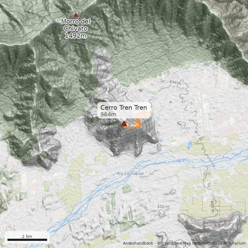 Mapa Cerro Tren Tren