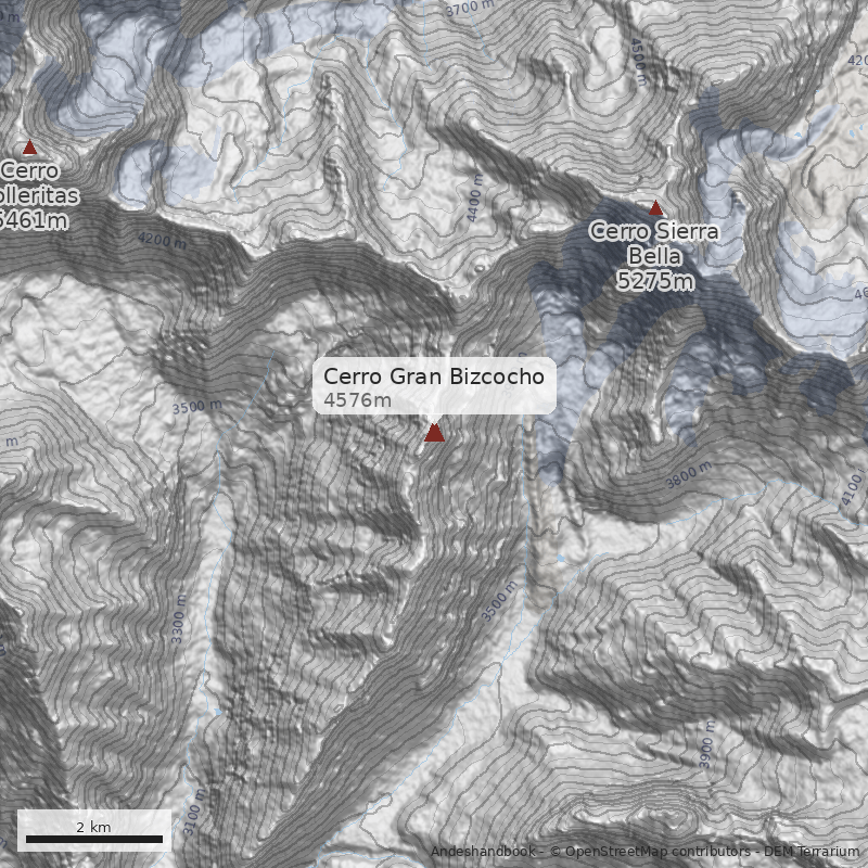 Mapa Cerro Gran Bizcocho