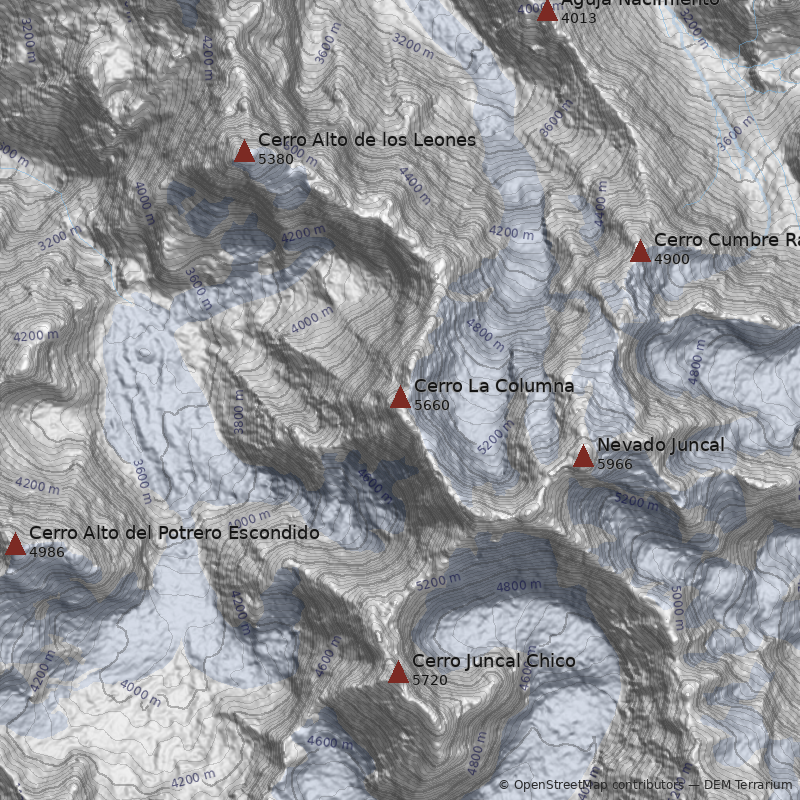 Mapa Cerro La Columna