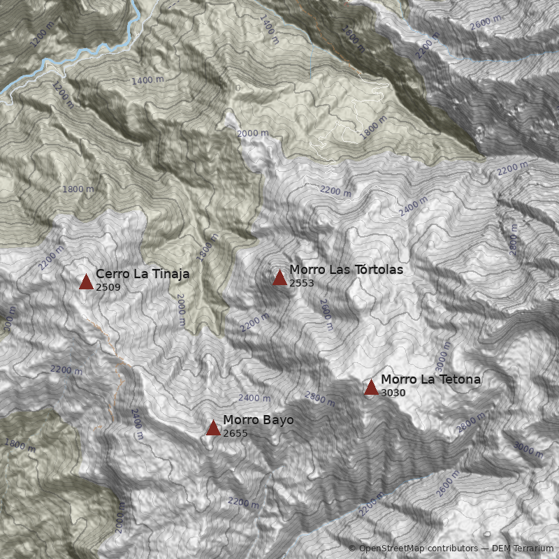 Mapa Morro Las Tórtolas