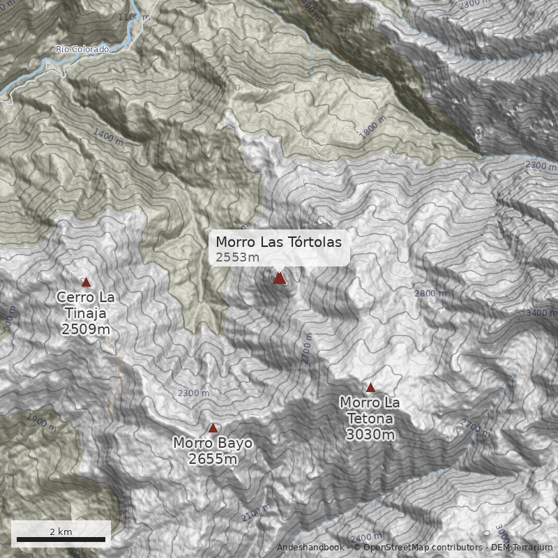 Mapa Morro Las Tórtolas