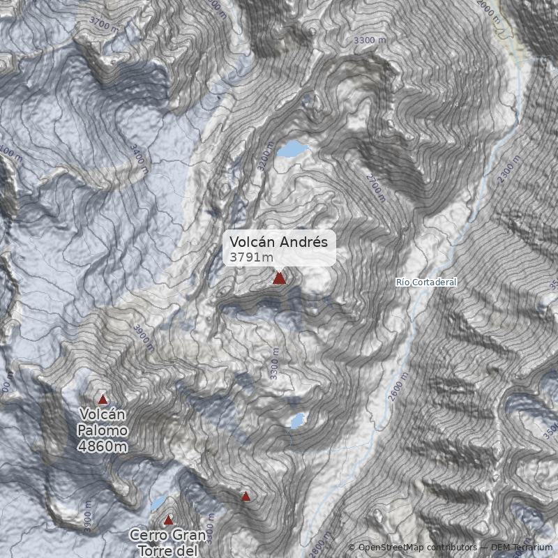 Mapa Volcán Andrés