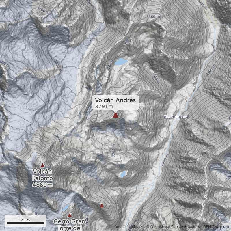 Mapa Volcán Andrés
