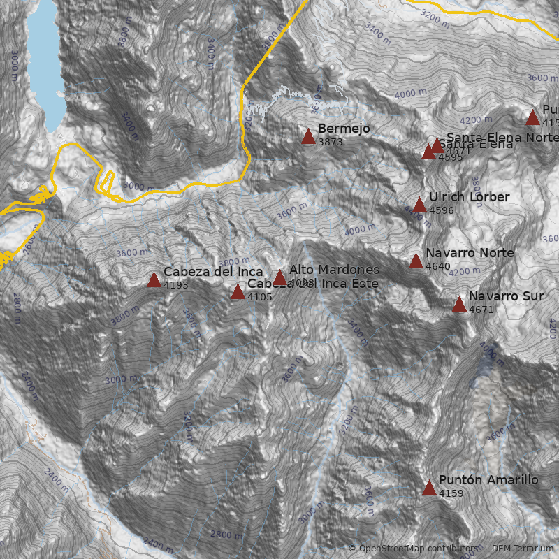Mapa Cerro Alto Mardones