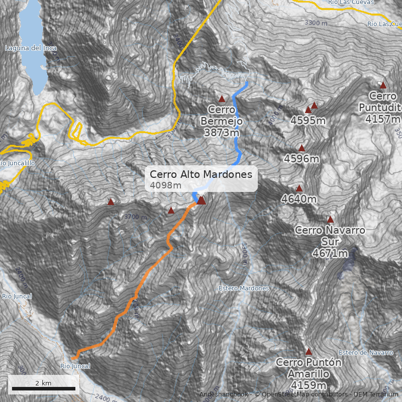 Mapa Cerro Alto Mardones