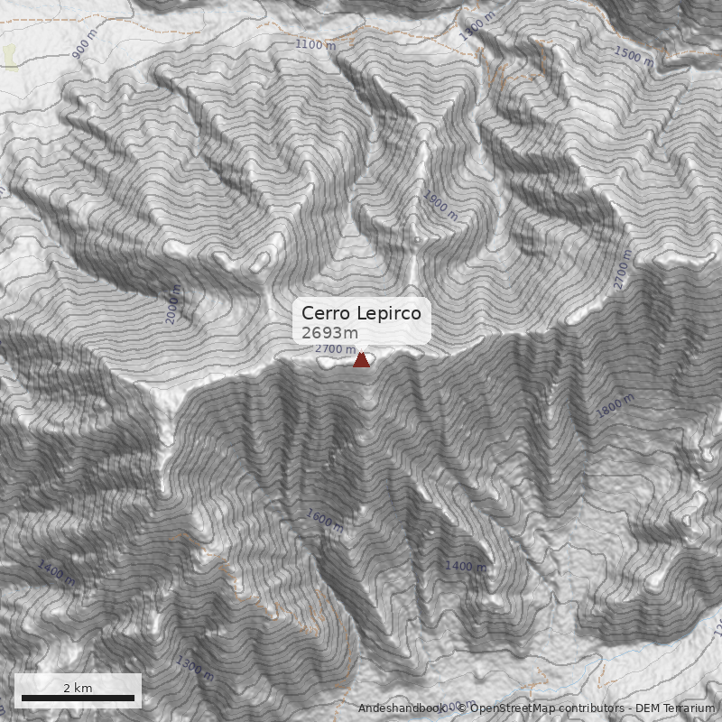 Mapa Cerro Lepirco