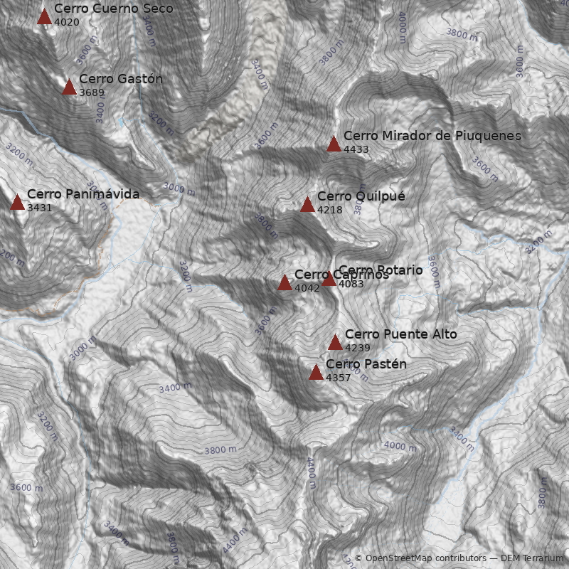 Mapa Cerro Caprinos