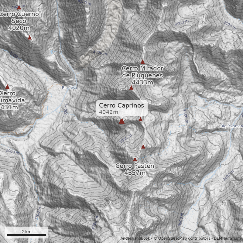 Mapa Cerro Caprinos