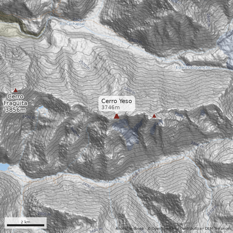 Mapa Cerro Yeso