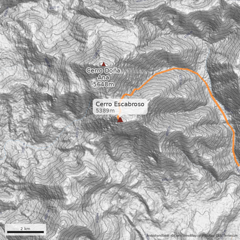 Mapa Cerro Escabroso