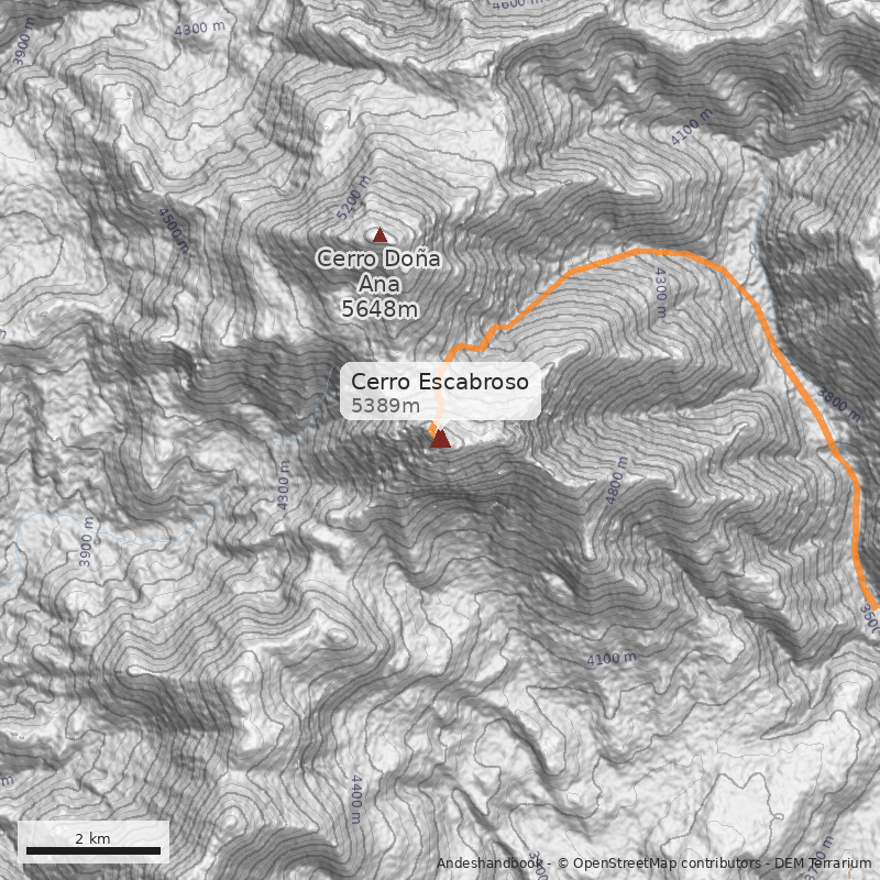 Mapa Cerro Escabroso