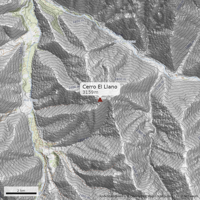 Mapa Cerro El Llano