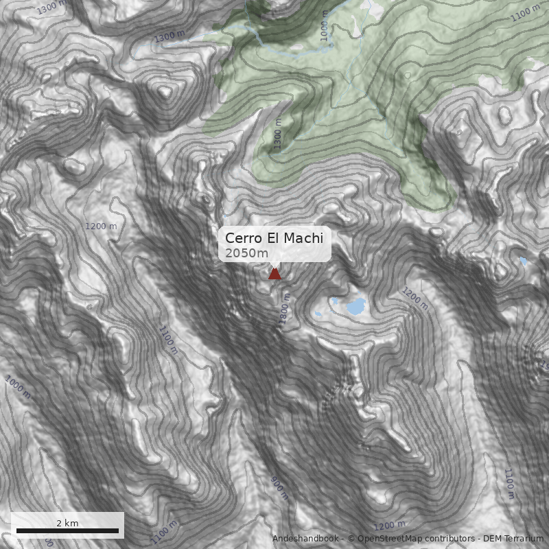 Mapa Cerro El Machi