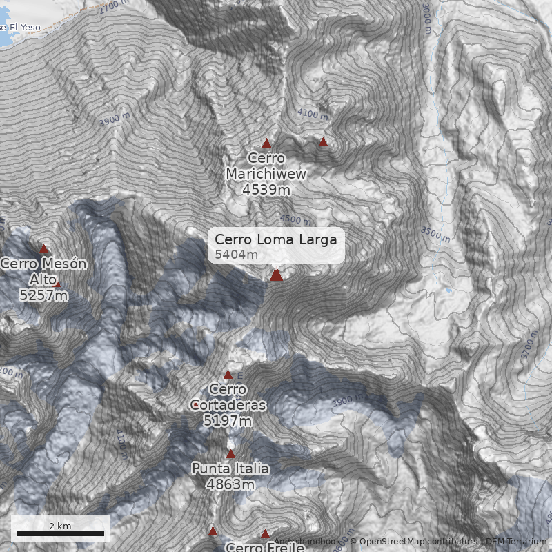 Mapa Cerro Loma Larga