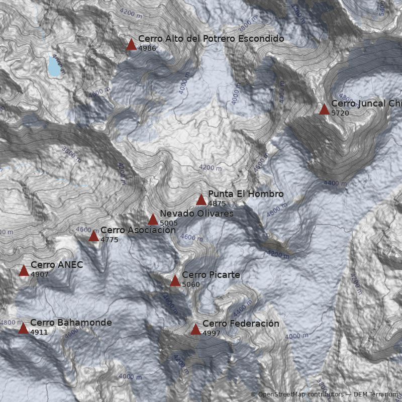 Mapa Punta El Hombro