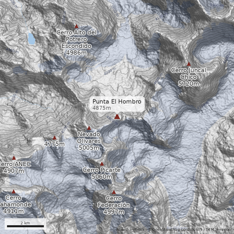Mapa Punta El Hombro