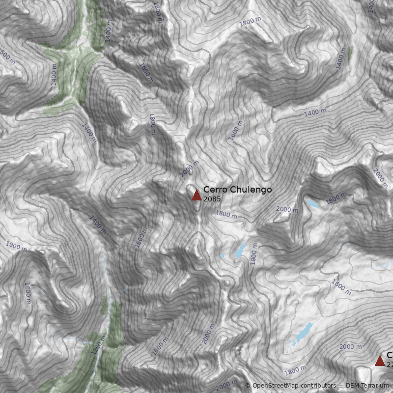 Mapa Cerro Chulengo 