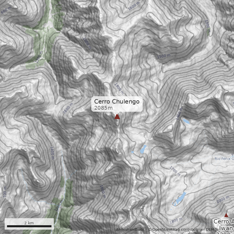 Mapa Cerro Chulengo 