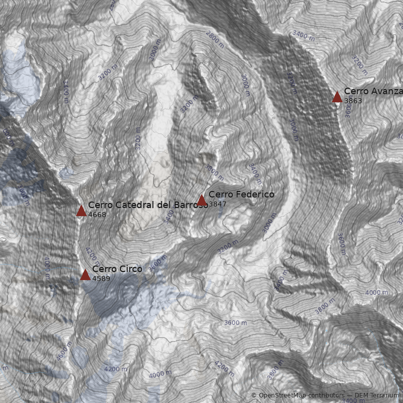 Mapa Cerro Federico
