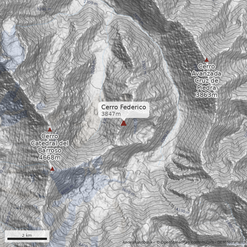 Mapa Cerro Federico
