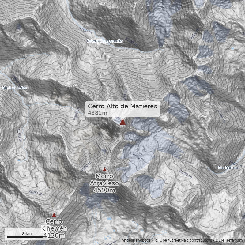 Mapa Cerro Alto de Mazieres