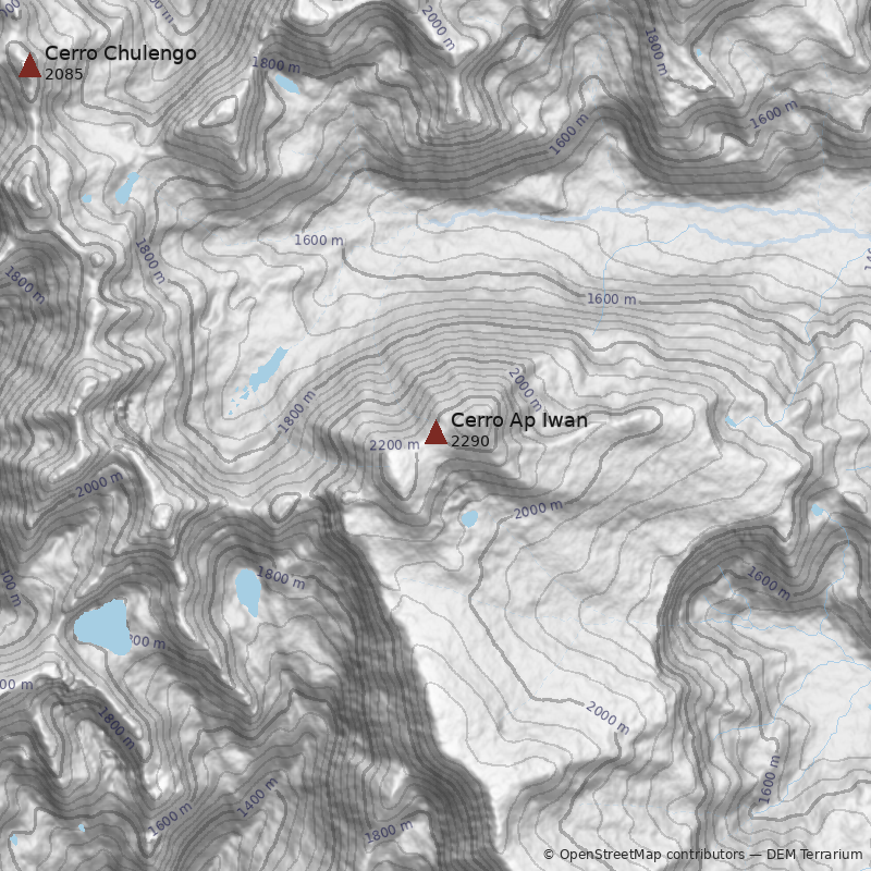 Mapa Cerro Ap Iwan 