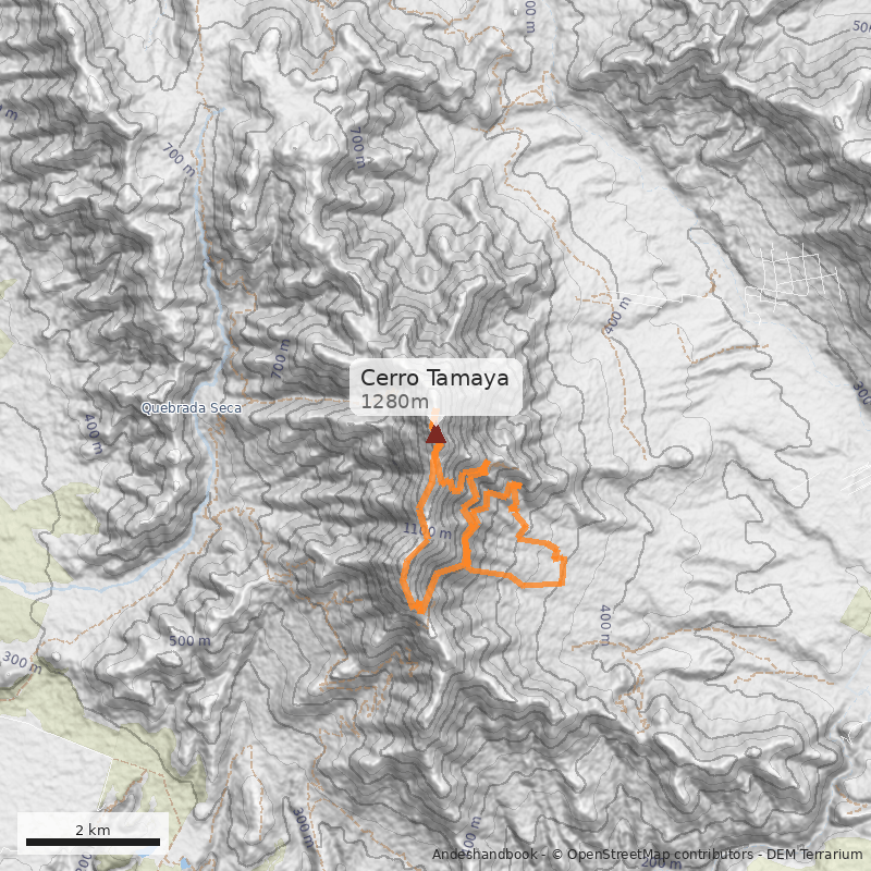 Mapa Cerro Tamaya