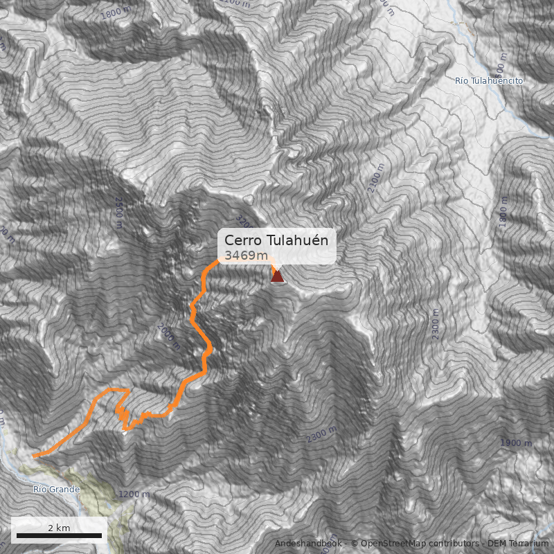 Mapa Cerro Tulahuén