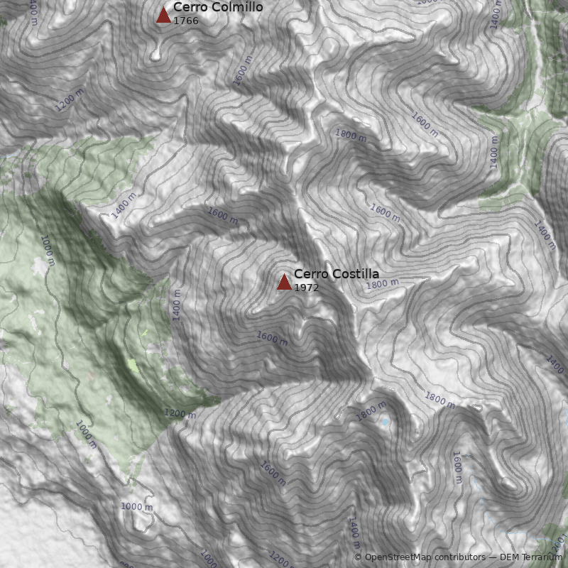 Mapa Cerro Costilla