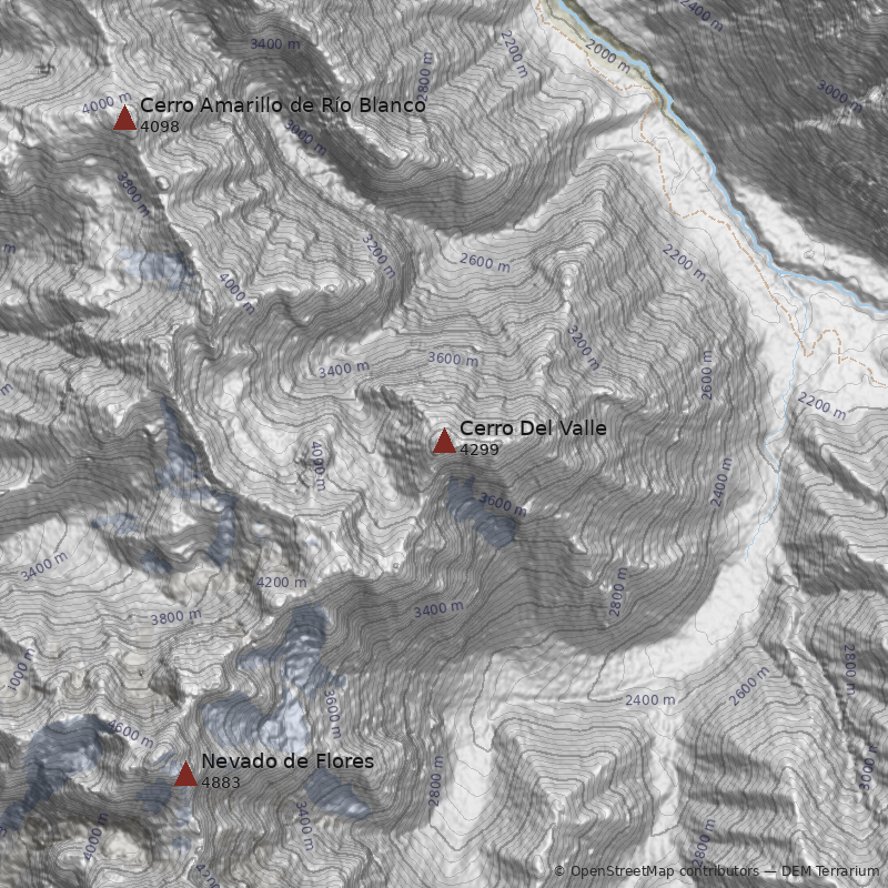 Mapa Cerro Del Valle