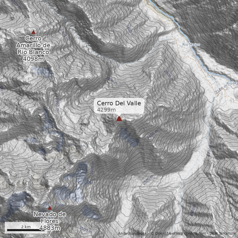 Mapa Cerro Del Valle