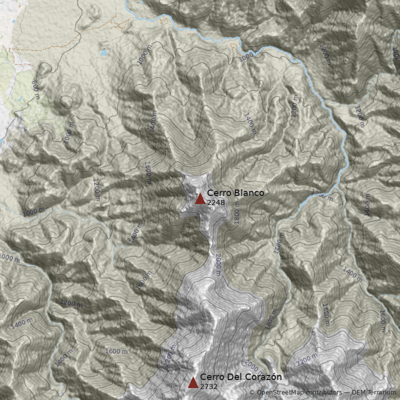 Mapa Cerro Blanco