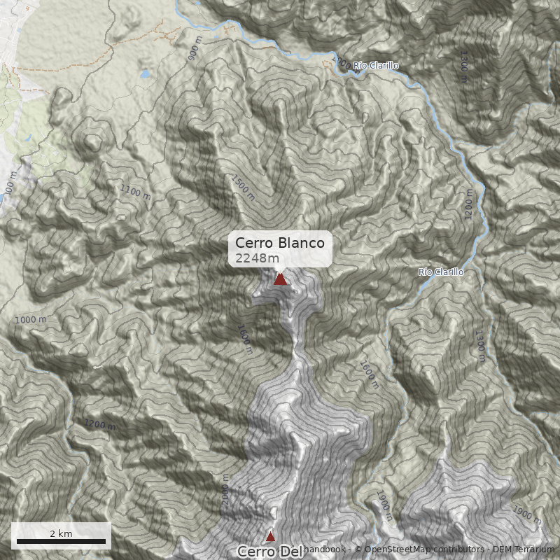 Mapa Cerro Blanco