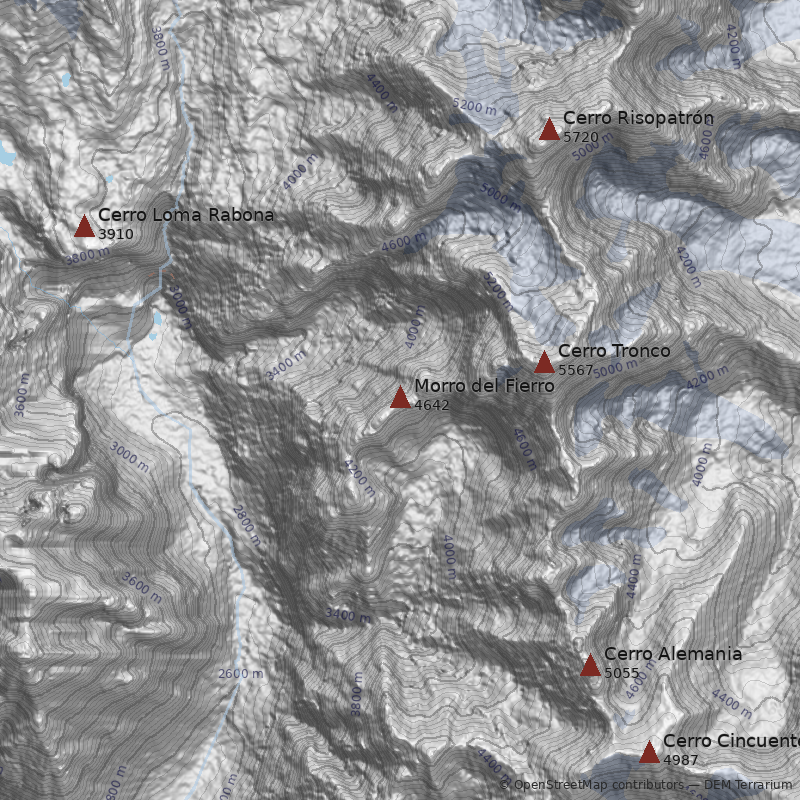 Mapa Morro del Fierro