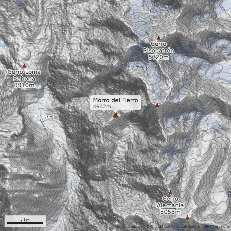 Mapa Morro del Fierro