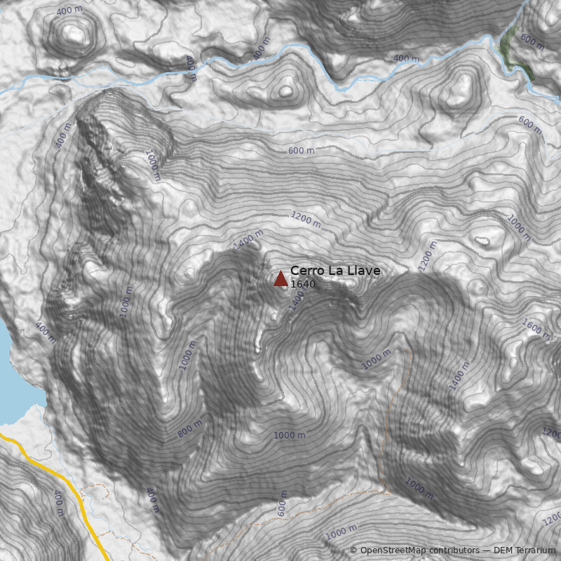 Mapa Cerro La Llave 