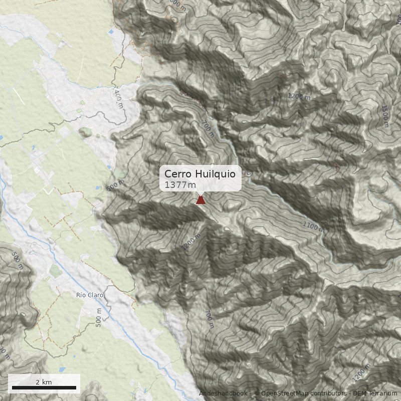 Mapa Cerro Huilquio