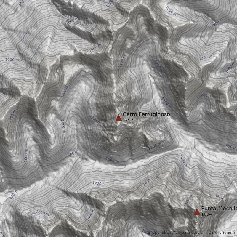 Mapa Cerro Ferruginoso