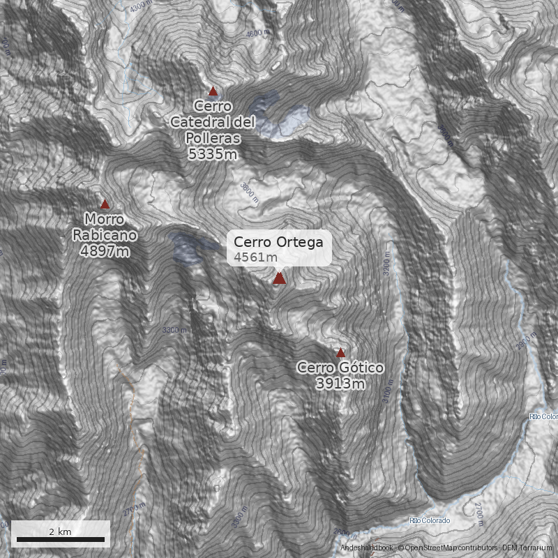 Mapa Cerro Ortega