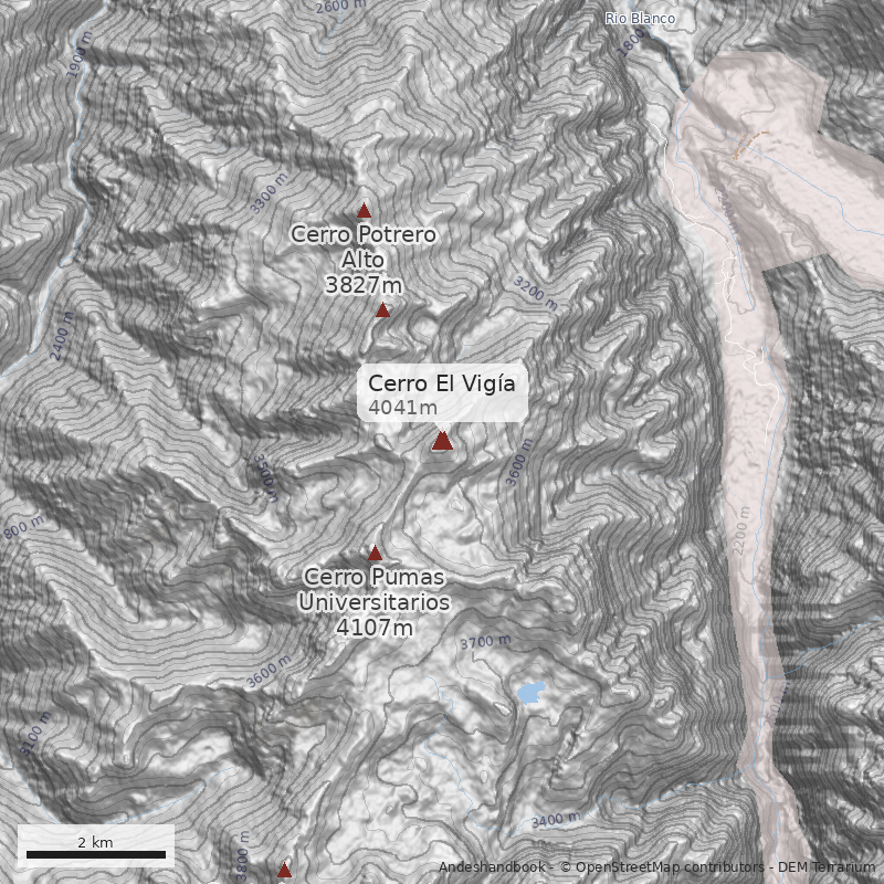 Mapa Cerro El Vigía 