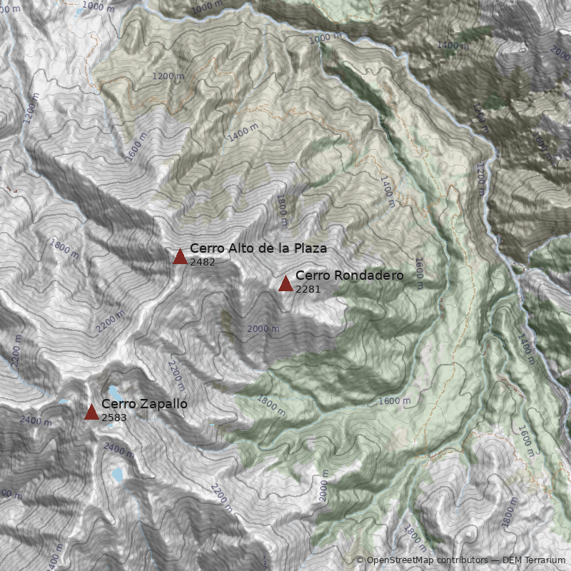 Mapa Cerro Rondadero