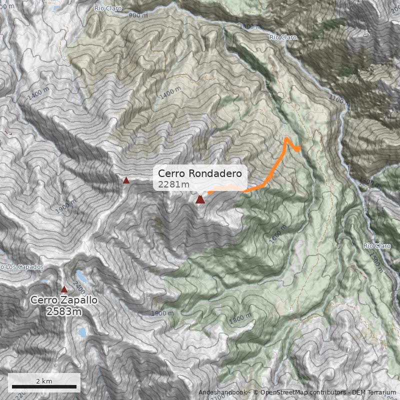 Mapa Cerro Rondadero