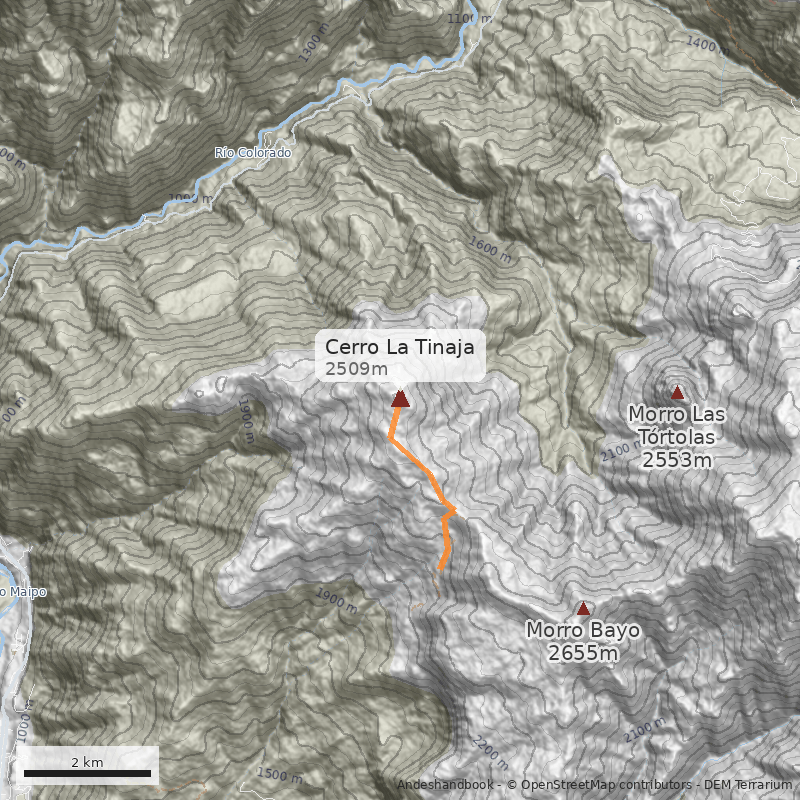 Mapa Cerro La Tinaja