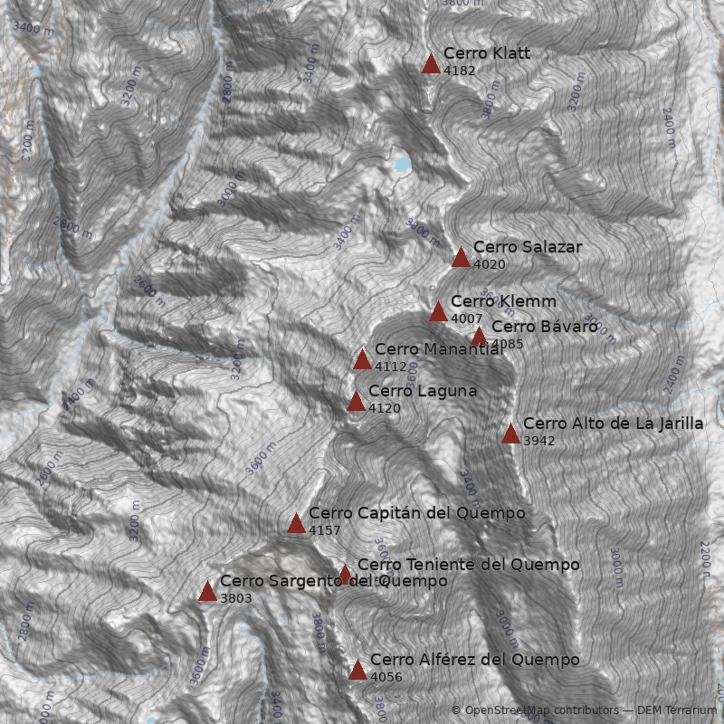 Mapa Cerro Manantial
