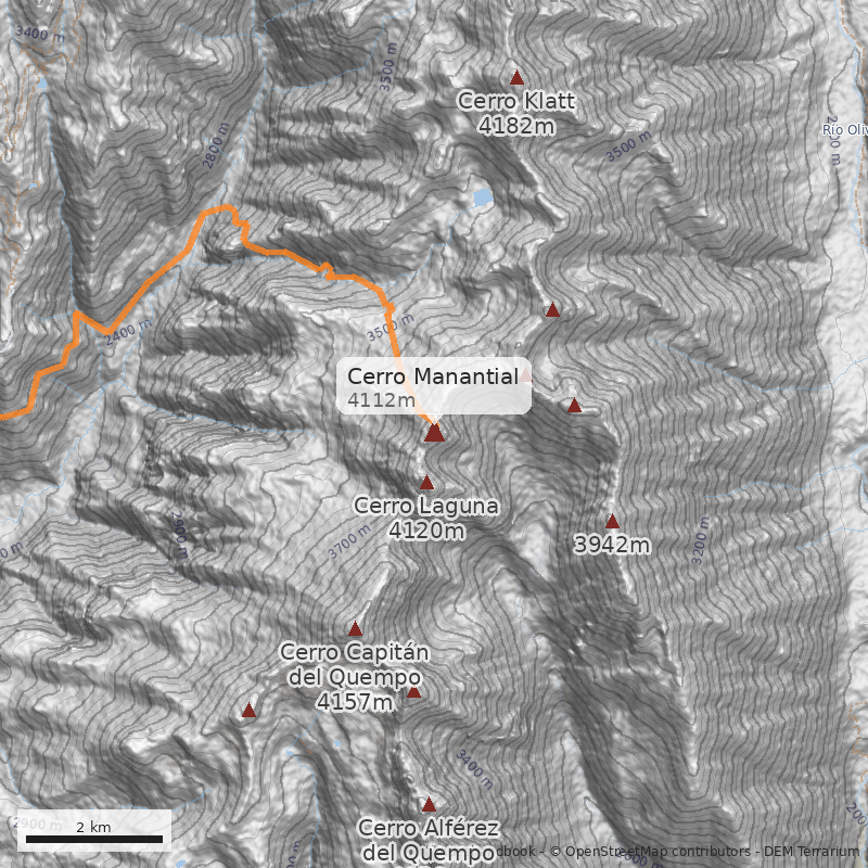 Mapa Cerro Manantial
