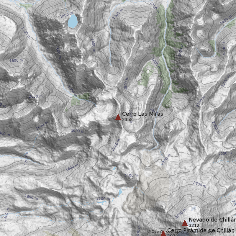 Mapa Cerro Las Miras