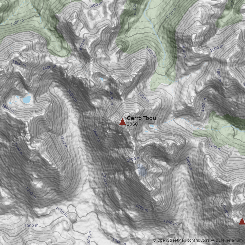 Mapa Cerro Toqui
